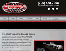 Tablet Screenshot of boothtrailersales.com